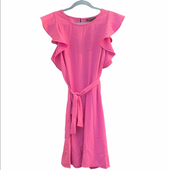 Banana Republic Flutter Sleeve Belted Dress - Picture 1 of 7